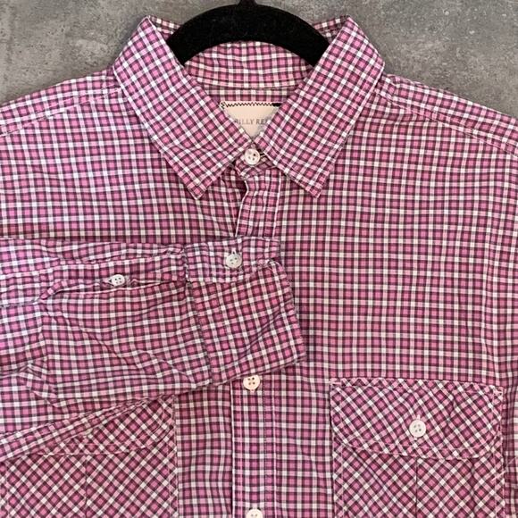 Lot‎ of 3 Billy Reid Sz M L/S B/F Plaid Cotton Shirts - Picture 2 of 12